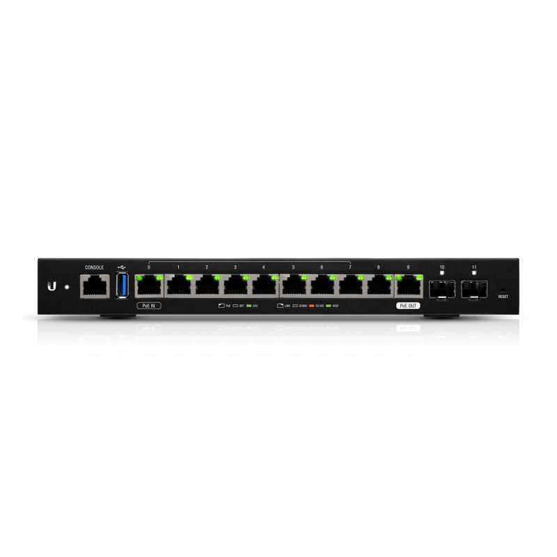 Маршрутизатор Ubiquiti ER-12, EdgeMAX EdgeRouter, 10x RJ45 1000Mb/s, 2x SFP, 1x PoE - Изображение 3