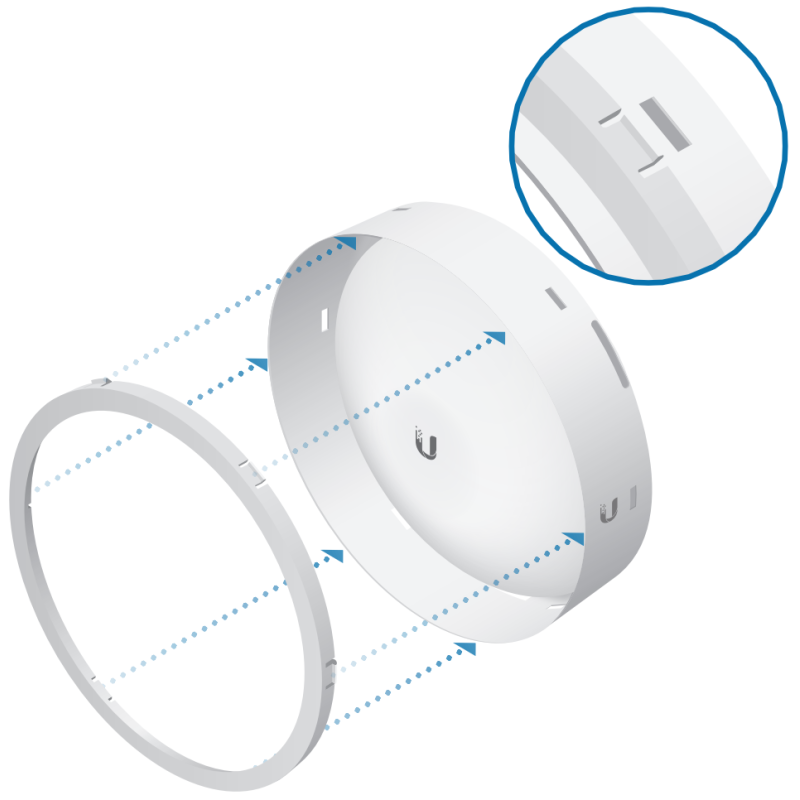 Ubiquiti ISO-BEAM-16 | Isolador | para nanobeam 16 - Imagem 3