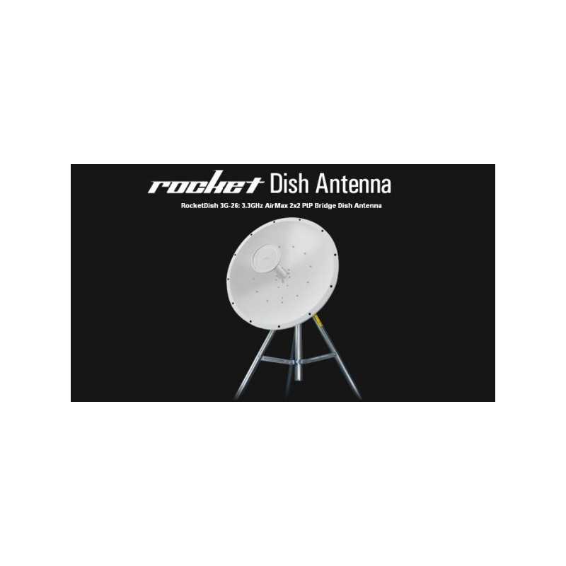 Ubiquiti RD-3G26 | Antena kierunkowa | RocketDish, 3GHz, 26dBi