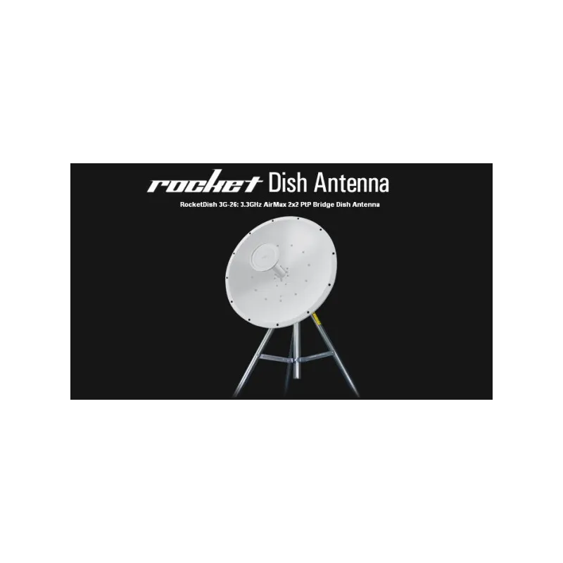 Ubiquiti RD-3G26 | Antena kierunkowa | RocketDish, 3GHz, 26dBi