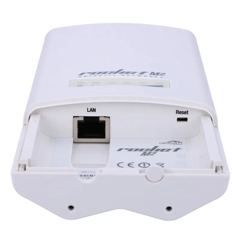 Ubiquiti RocketM2 Baz İstasyonu, 2.4GHz, 1x RJ45 100Mb/s, 2x RP-SMA - Görsel 3