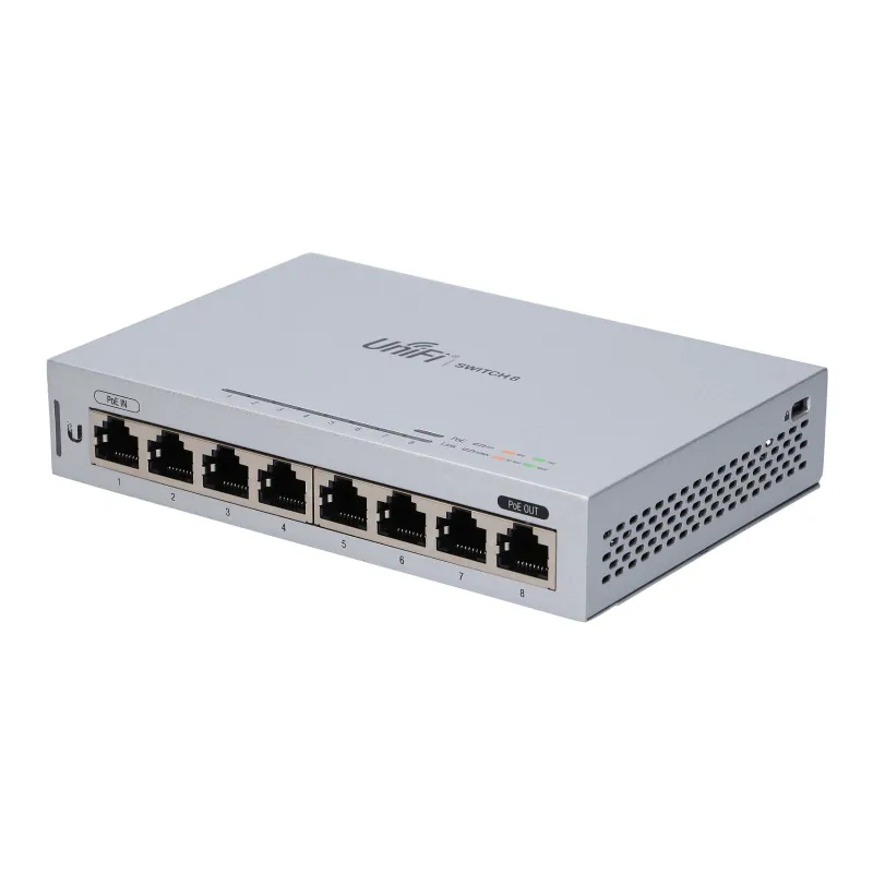 Ubiquiti US-8 | Switch | UniFi, 8x RJ45 1000Mb/s, PoE Passthrough - Zdjęcie 4