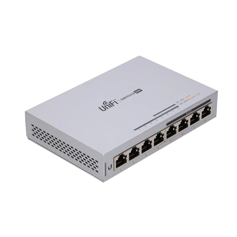 Ubiquiti US-8-60W | Switch | UniFi, 8x RJ45 1000Mb/s, 4x PoE, 60W - Zdjęcie 4