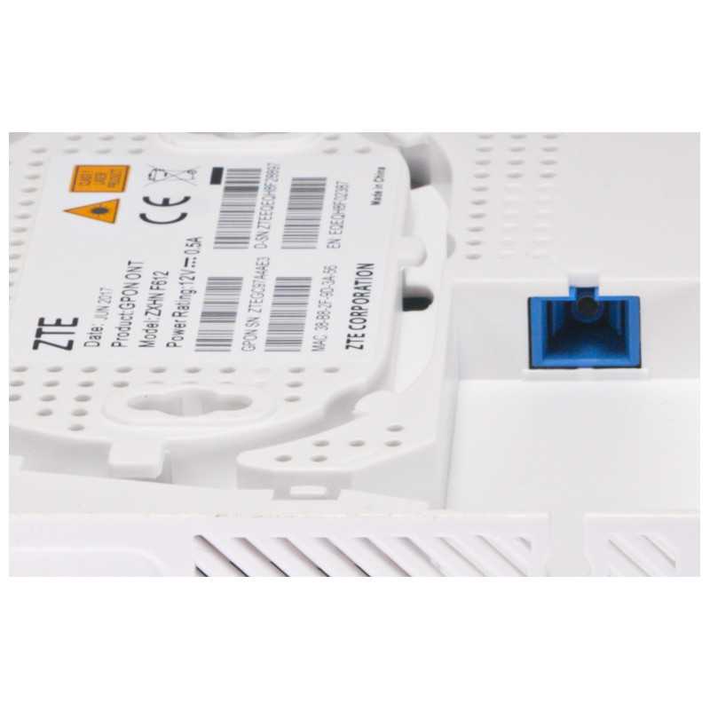 ZTE F612 ONT 1x GPON, 1x RJ45 100Mb/s, 1x RJ45 1000Mb/s, 1x RJ11 - Immagine 3