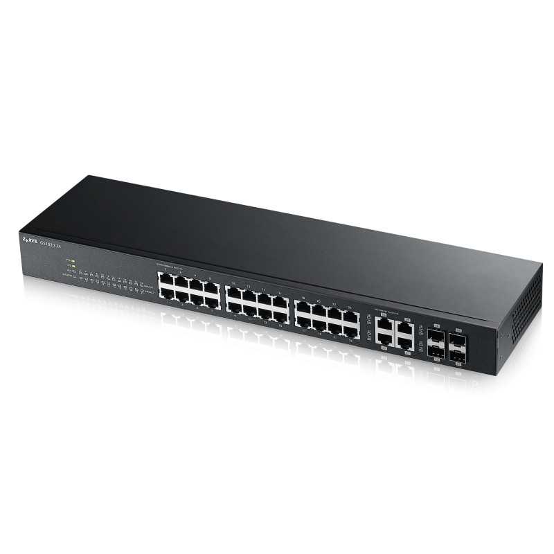 Zyxel GS1920-24 | Switch | 24x RJ45 1000Mb/s, 4x Combo RJ45/SFP, zarządzalny