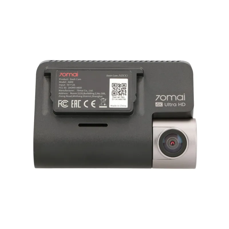 70mai Dash Cam A800 | Cámara de tablero | Resolución 4K, GPS, WiFi - Imagen 2