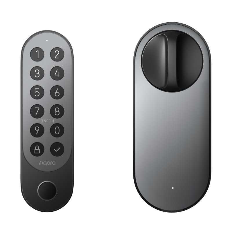 Aqara Smart Lock U200 Kit Preto | Fechadura de porta inteligente | HomeKit, Thread, Bluetooth 5.1, NFC - Imagem 2