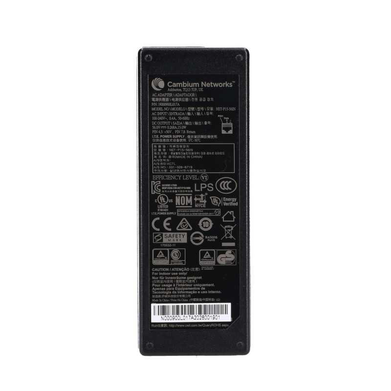 Cambium Güç Kaynağı 15,4W 56V Gbe, N000900L017A - Görsel 5
