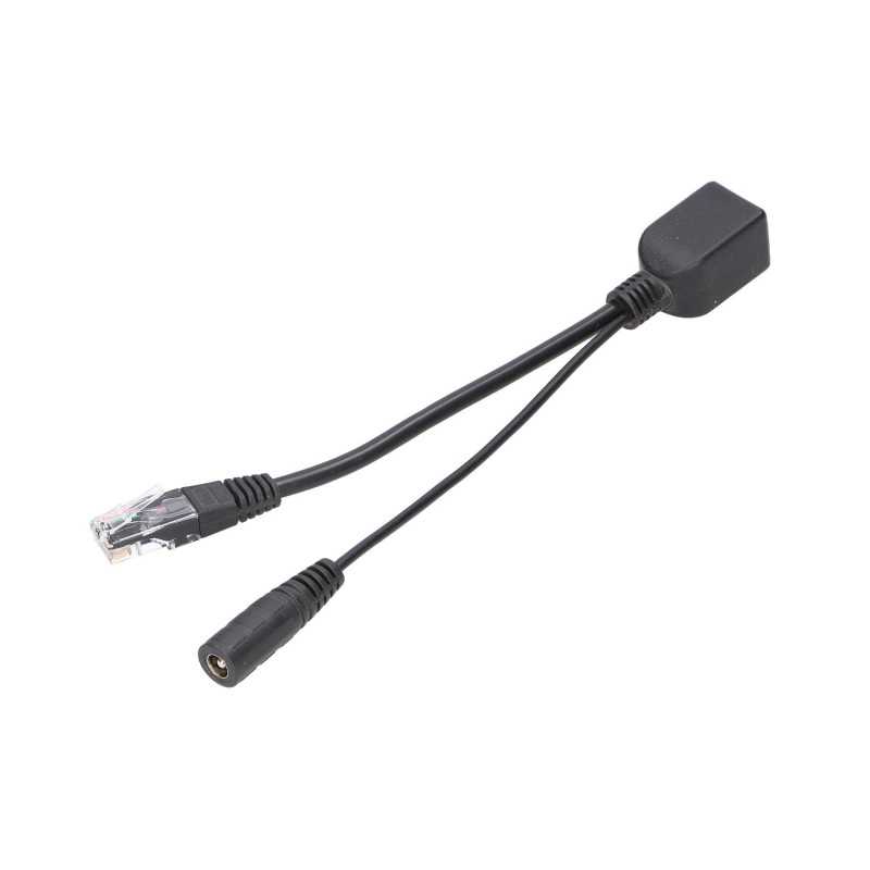 Extralink 1 Portowy | PoE Injector | 1x RJ45, 1x Jack, 100Mb/s, Kabel - Zdjęcie 2
