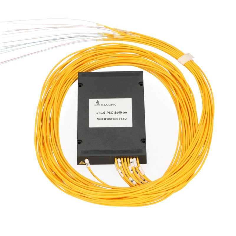 Extralink 1:16 PLC | Splitter | 2,0mm, 1,5m, G657A, Modul ABS, bez konektorů