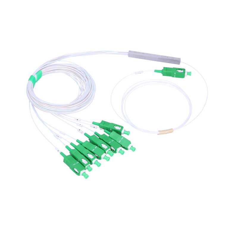 Сплиттер Extralink 1:8 PLC SC/APC, 900um, 1m, блочный тип