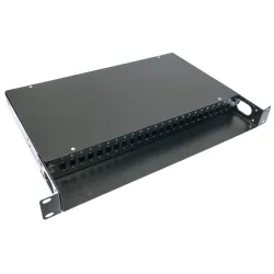 Extralink 24 Core | Quadro de distribuiçao | para adaptadores SC Simplex, 24 portas, preto - Imagem 2