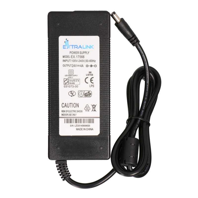 EXTRALINK POWER ADAPTER 24V 4A 96W WITH JACK 5.5/2.5MM BIG JACK - Immagine 4