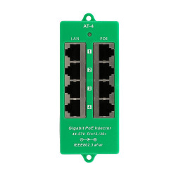 Extralink 4 Port | Gigabit PoE Injector | Active, 4 ports Gigabit 802.3at/af, Mode A - Immagine 4