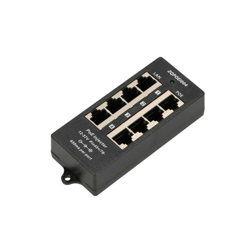 Extralink 4 Port | PoE-Injektor | 4x 100Mb/s RJ45 - Bild 2