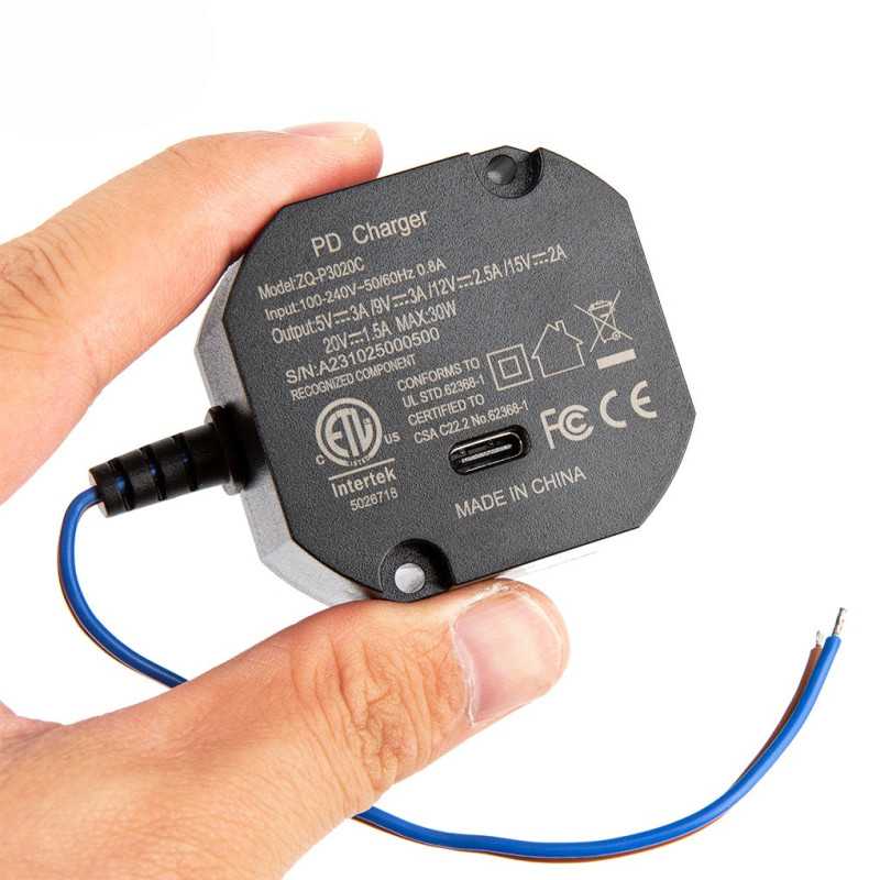 Napájecí adaptér Extralink AC-USBC, 30W, 100-240 VAC, 50/60Hz - Obrázek 3