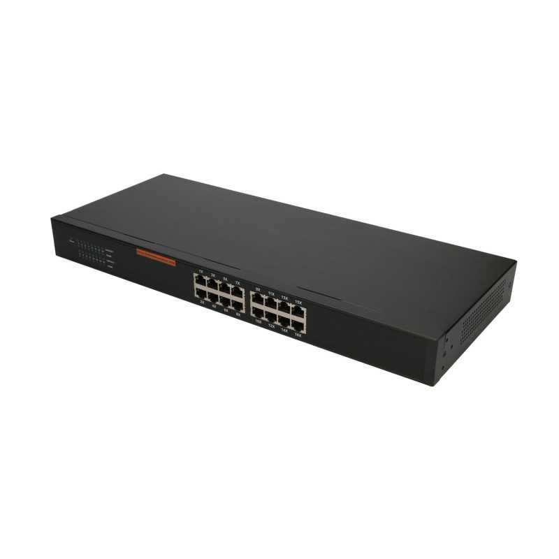 Extralink EVAN | Switch | 16x 10/100 / 1000Mb / s Gigabit, montagem em rack - Imagem 4
