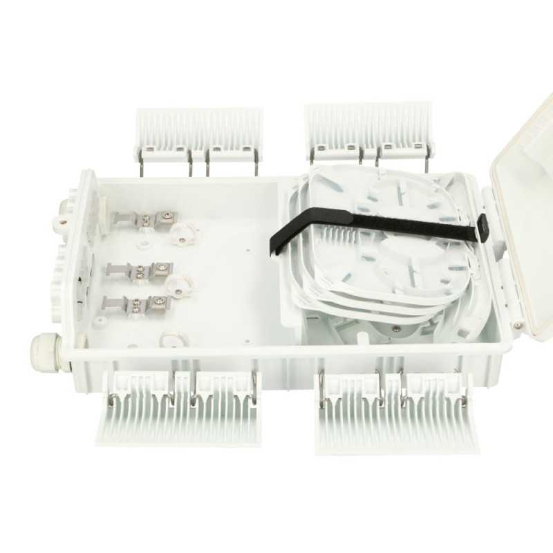 Extralink Michele | Fiber optic distribution box | 16 core, white - Image 7
