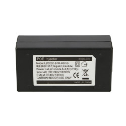 Extralink POE-48-24W-G | PoE Fuente de alimentación | 48V, 0.5A, 24W, Gigabit, AC cable incluido - Imagen 4