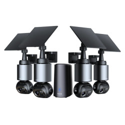 Botslab W510 4K AI Security Camera System 4-Camera Kit | Sistema de videovigilancia | 4 cámaras solares, NVR 32GB, 10000mAh - Imagen 2