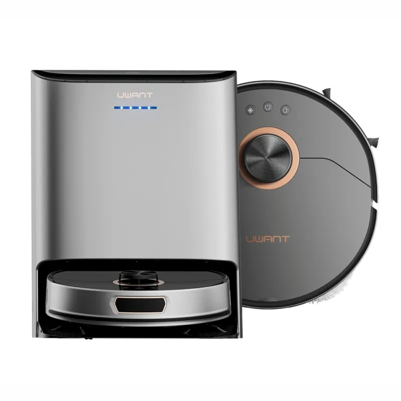 UWANT U200 Pro Szary | Inteligentny odkurzacz | Robot sprzątający, 5200 mAh, 5000 Pa