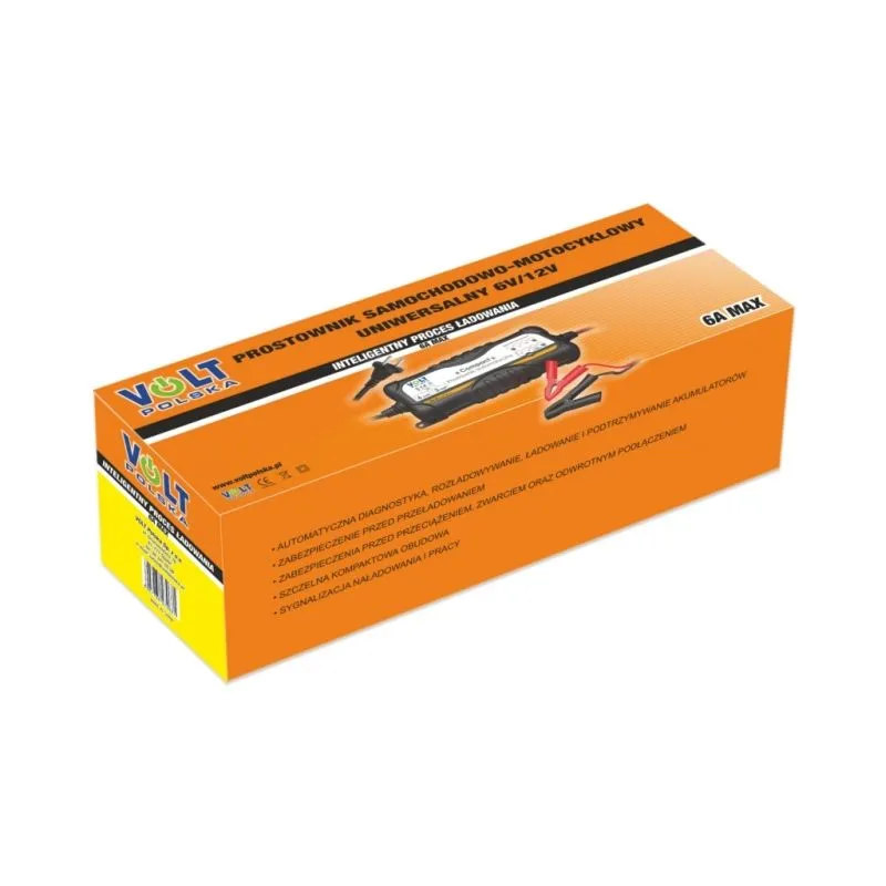 VOLT 6A 6V/12V | Caricatore automatico | 72W, IP65