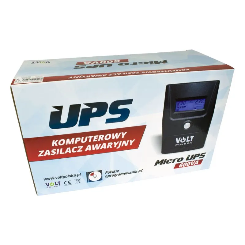 VOLT Micro UPS 600/360W Kesintisiz Güç Kaynağı, 2x 7Ah