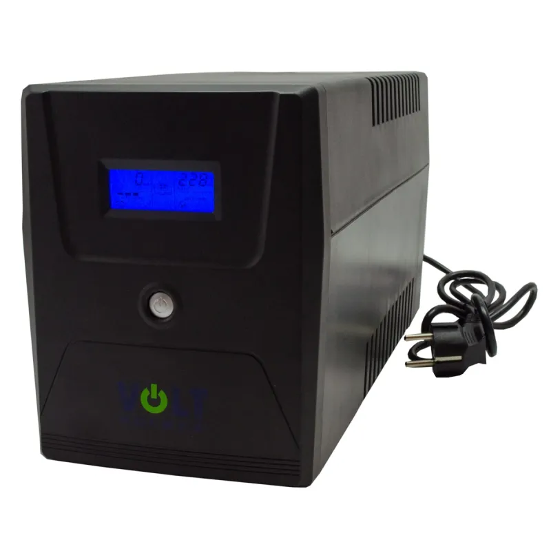 VOLT MicrosineUPS 2000VA/1400W | Komputerowy zasilacz awaryjny | 2x 9Ah