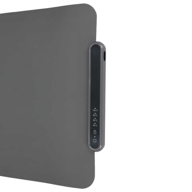 EXTRALINK ELEKTRYCZNA MATA GRZEWCZA SZARA 63X38 CM 400W - Imagen 8