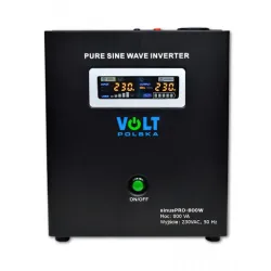 Источник бесперебойного питания VOLT SINUS PRO UPS 800E 12V 10A Черный, 800W