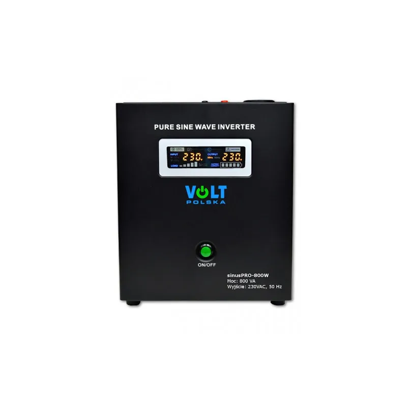 VOLT SINUS PRO UPS 800E 12V 10A Czarny | Zasilacz awaryjny | 800W