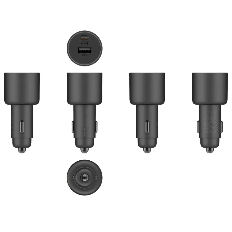 Автомобильное зарядное устройство Xiaomi 67W (USB-A + Type-C)