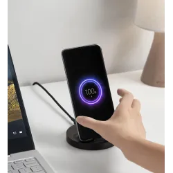Xiaomi Mi 20W Wireless Charging Stand | Wireless Charger | Induction, Black, WPC02ZM