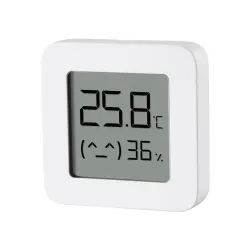 Xiaomi Mi Temperatur- & Luftfeuchtigkeitsmonitor 2 | Kabelloses Temperatur- & Luftfeuchtigkeitsmessgerät | Led-Display