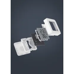 Xiaomi Mi Temperatur- & Luftfeuchtigkeitsmonitor 2 | Kabelloses Temperatur- & Luftfeuchtigkeitsmessgerät | Led-Display