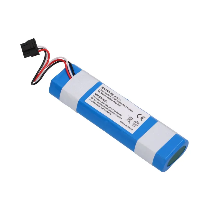Battery, Xiaomi Robot Mop Pro INR18650 MA1-4S1P-SC Replacement, 3200mAh 47.36Wh