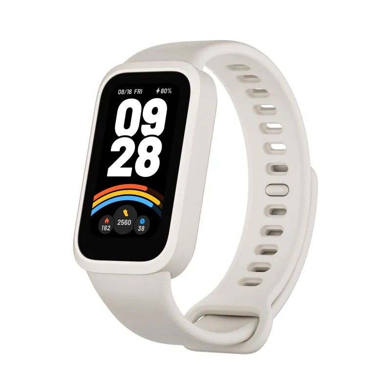 Xiaomi Smart Band 9 Active Beige Weiß | Smartband | Bluetooth 5.3, 300 mAh, 1,47 Zoll, 5 ATM, Beschleunigungsmesser, PPG-Sensor