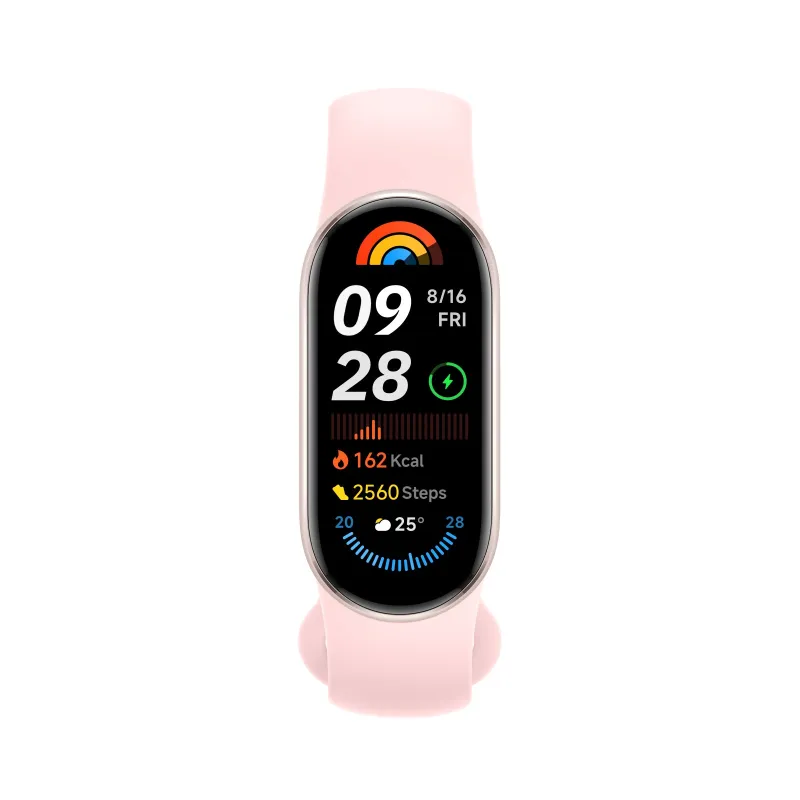 Xiaomi Smart Band 9 Rosa | Smartband | Bluetooth 5.4, 233 mAh, 1,62", 5 ATM, Beschleunigungsmesser, Gyroskop, PPG-Sensor