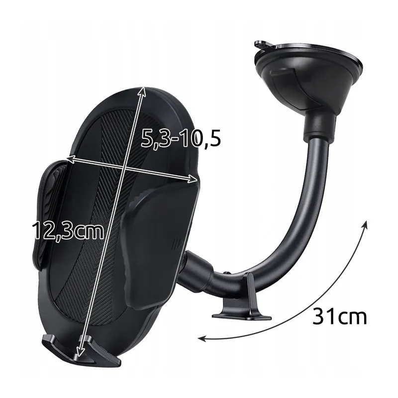 XTROBB | Uchwyt samochodowy na telefon | od 5,3cm do 10,5cm