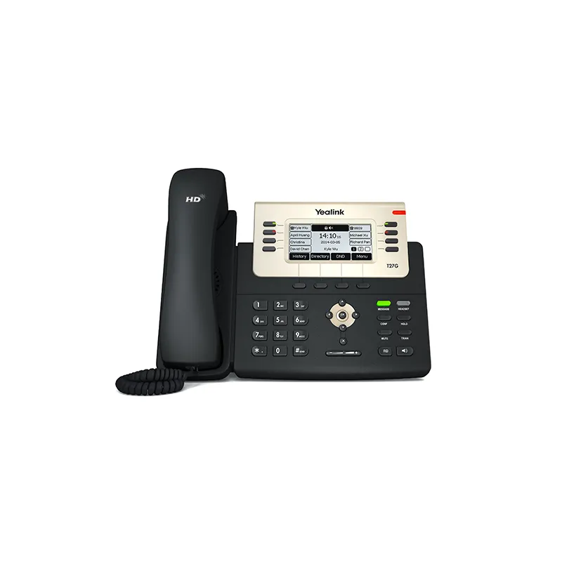 Yealink SIP-T27G | Teléfono VoIP | 2x RJ45 1000Mb/s, pantalla, PoE