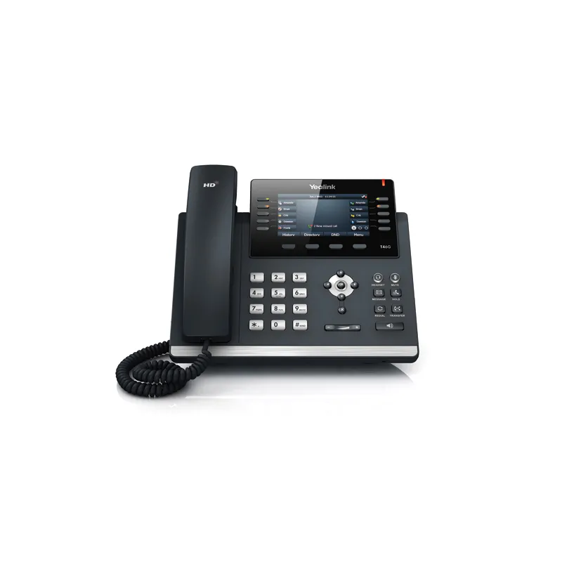 Yealink SIP-T46U | VoIP telefon | 2x RJ45 1000Mb/s, obrazovka, PoE, USB, bez zdroje