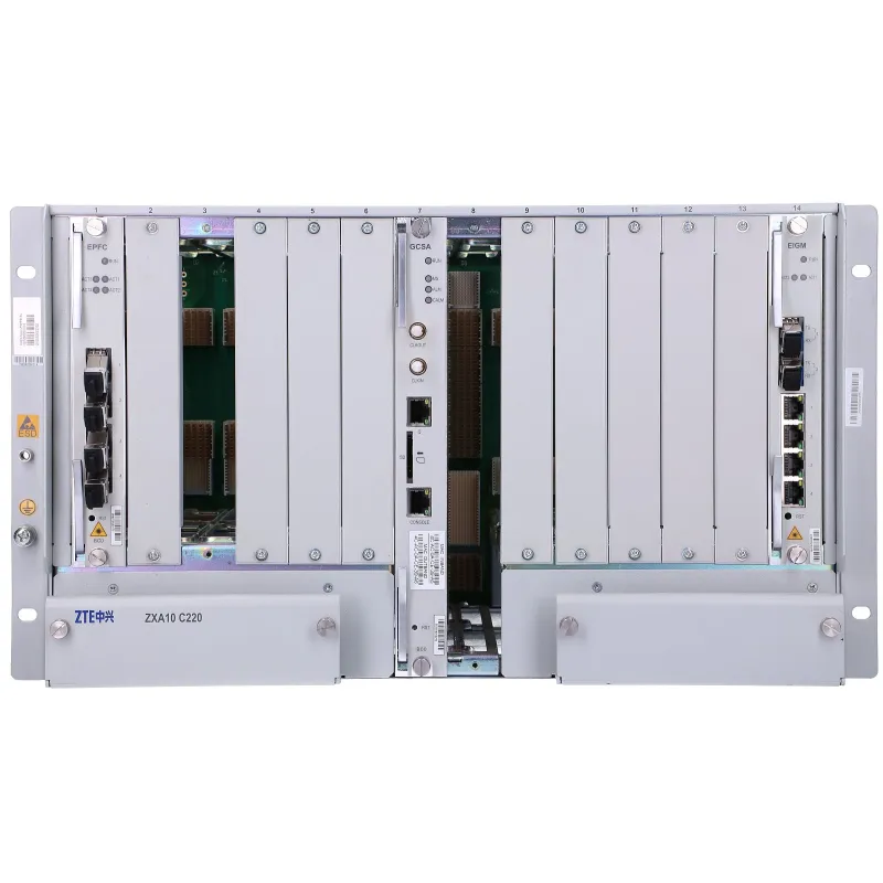 ZTE C220 OLT GPON, 1x EIG, 1x GCSA, 1x EPFC