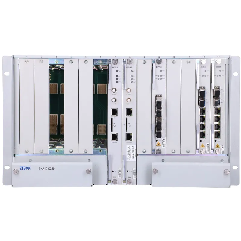 ZTE C220 OLT GPON, 2x EIG, 2x GCSA, 1x EPFC