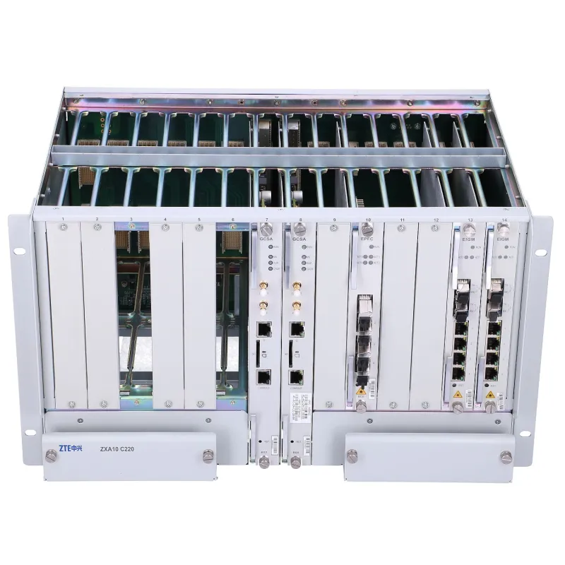 ZTE C220 OLT GPON, 2x EIG, 2x GCSA, 1x EPFC