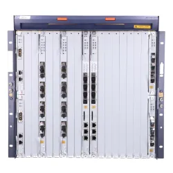 ZTE C300 OLT GPON, 1x GTGO 8 PORT C+, 2x GUFQ, 2x PRWH, 2x SCXM