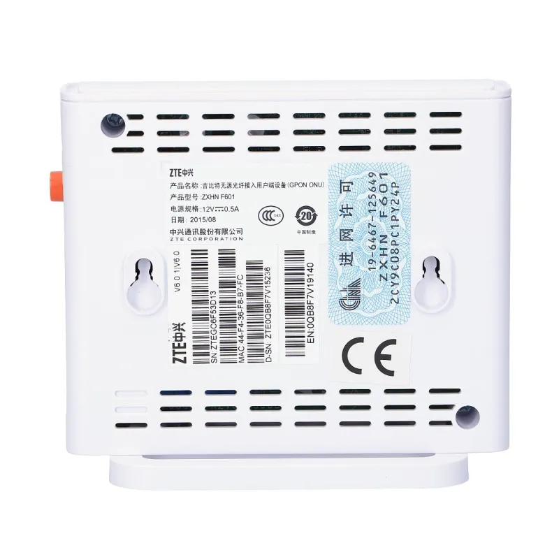 ZXA10 F601 ONT 1x GPON, 1x RJ45 1000 Mb/s