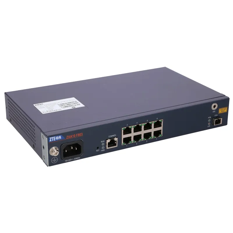 ZTE ZXA10 F803G-8 Anahtarı, 8x RJ45 100Mb/s, 1x GPON