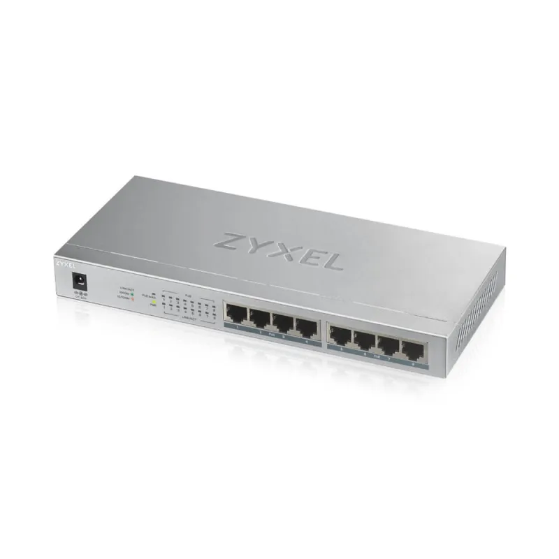 Zyxel GS1008-HP Schalter 8x RJ45 1000Mb/s, 8x PoE-Schalter, 60 W, unverwaltet