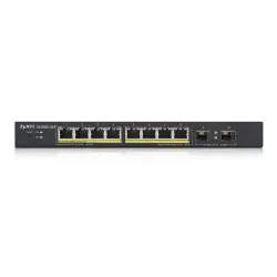ZYXEL GS1900-10HP Switch 8x RJ45 1000Mb/s PoE, 2x SFP, 77W, managed