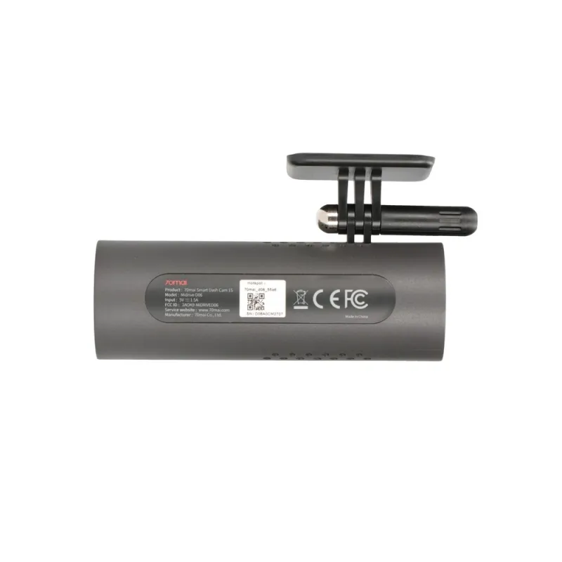 70mai Dash Cam 1S Fotocamera da cruscotto MiDrive D06, 1080P, WiFi